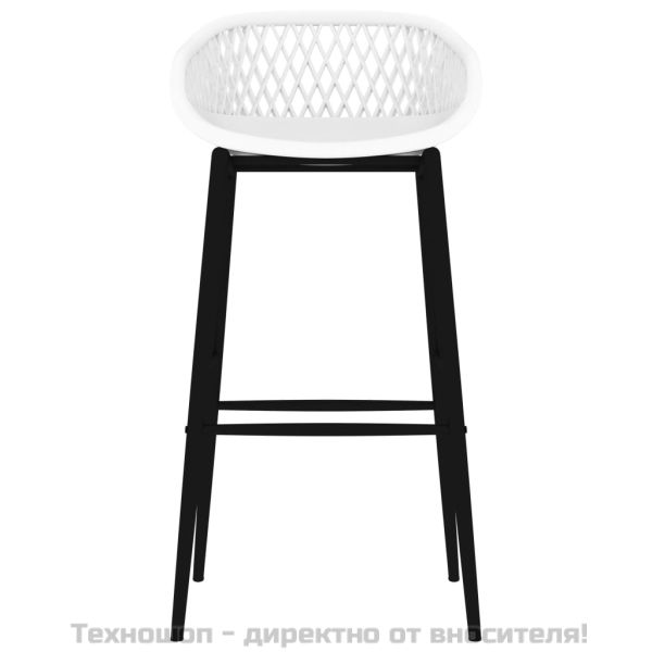 Бар столове, 4 бр, бели