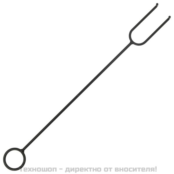 Преносимо огнище с ръжен, 79x79x46,5 см, XXL, стомана