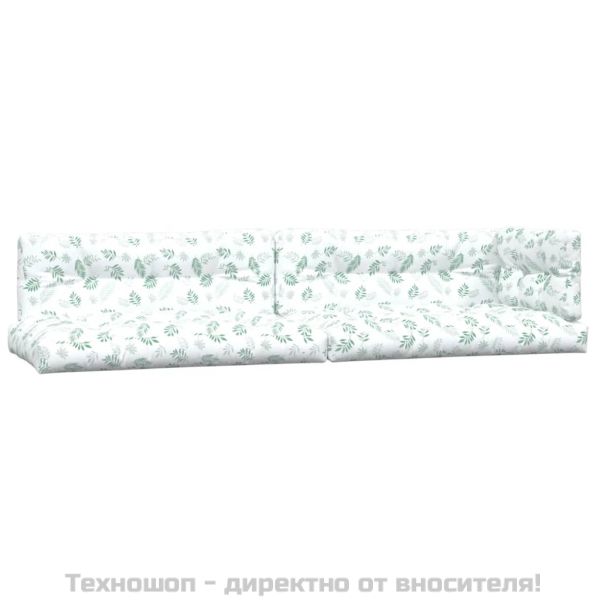 Палетни възглавници, 5 бр, на листа, текстил