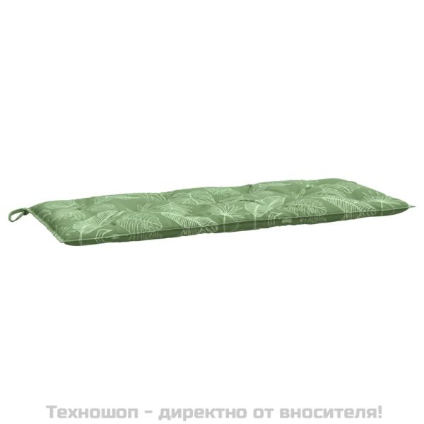 Възглавници за градински пейки 2 бр на листа 120x50x7 см плат
