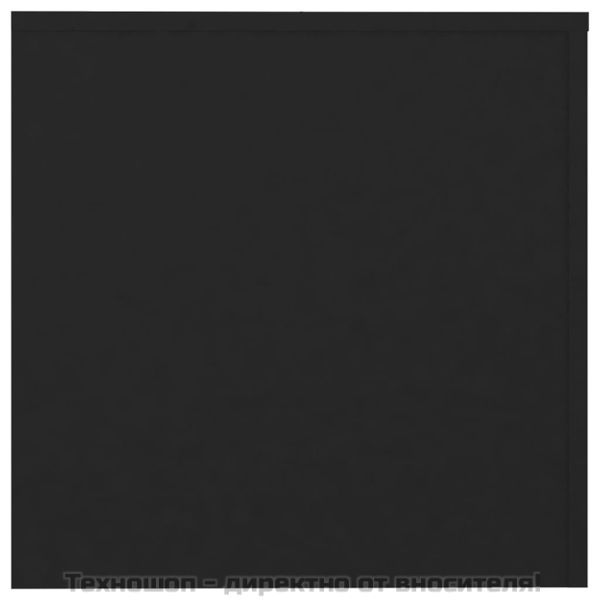 Странични маси, 3 бр, черни, инженерно дърво