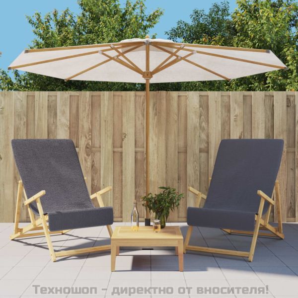 Плажни кърпи 2 бр антрацит 60x135 см текстил 400 GSM