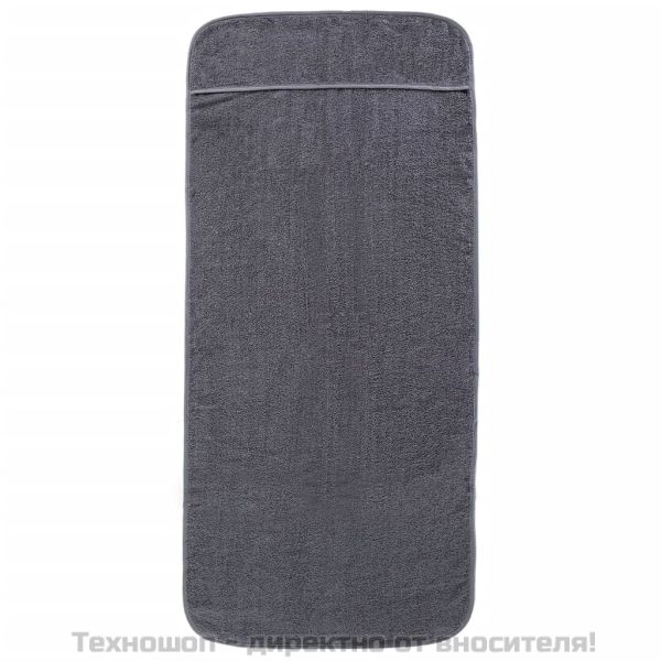 Плажни кърпи 2 бр антрацит 60x135 см текстил 400 GSM