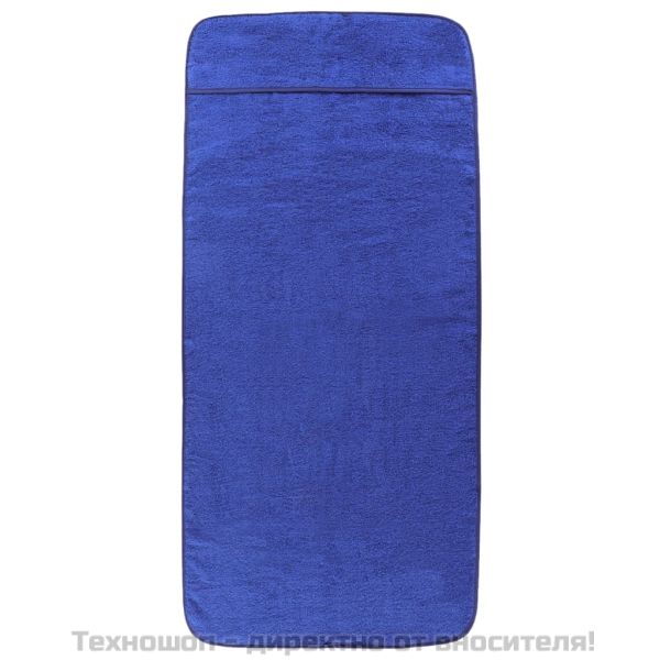 Плажни кърпи 2 бр кралско сини 75x200 см текстил 400 GSM
