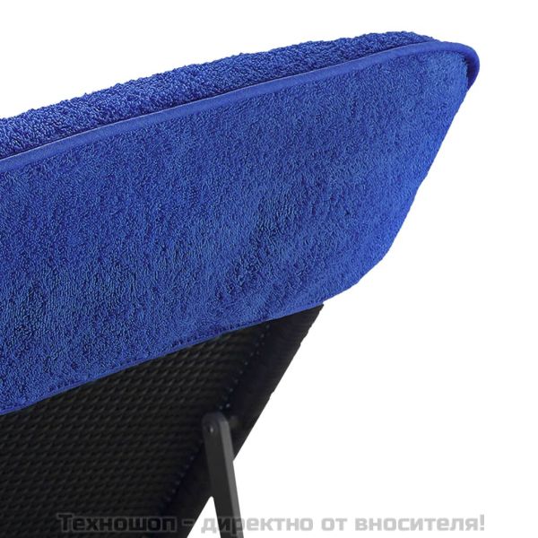 Плажни кърпи 2 бр кралско сини 75x200 см текстил 400 GSM