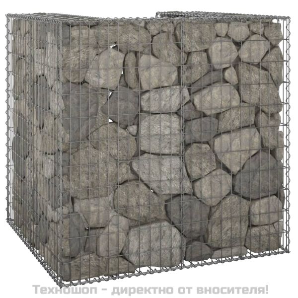 Габионна стена за контейнер поцинкована стомана 110x100x110 см