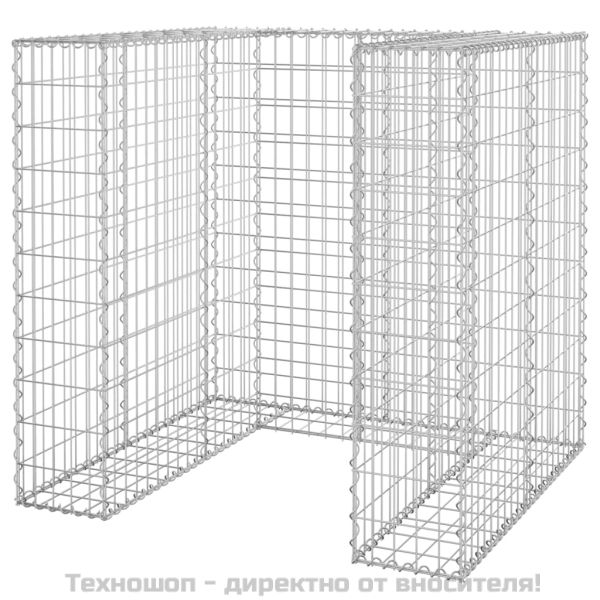 Габионна стена за контейнер поцинкована стомана 110x100x110 см