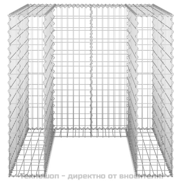 Габионна стена за контейнер поцинкована стомана 110x100x110 см