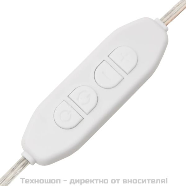Комплект тоалетка с LED, бетонно сива, инженерно дърво