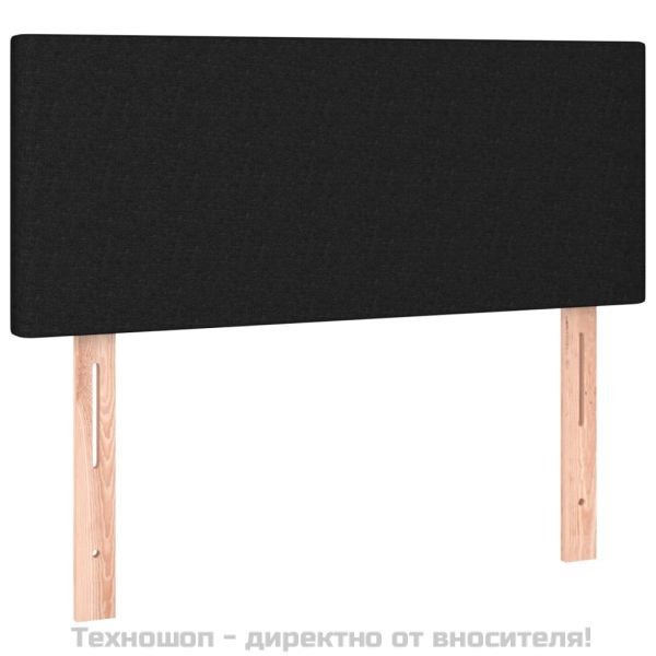 Боксспринг легло с матрак, черно, 120x200 см, плат