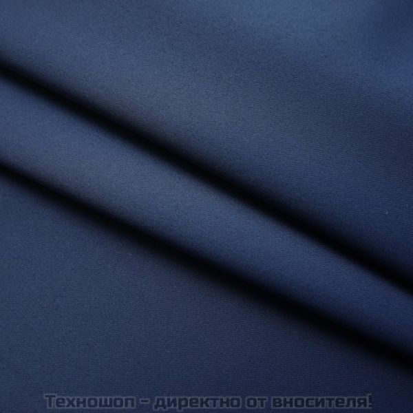 Затъмняващи завеси с куки, 2 бр, сини, 140x245 см