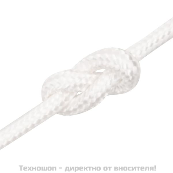 Въже за лодка бяло 10 мм 500 м полипропилен