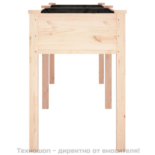 Саксия с вложка 203x53x76 см масивна ела