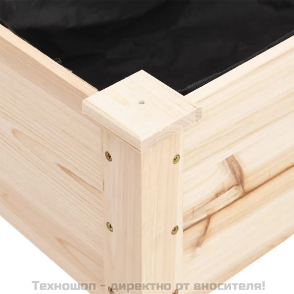 Саксия с вложка 203x53x76 см масивна ела