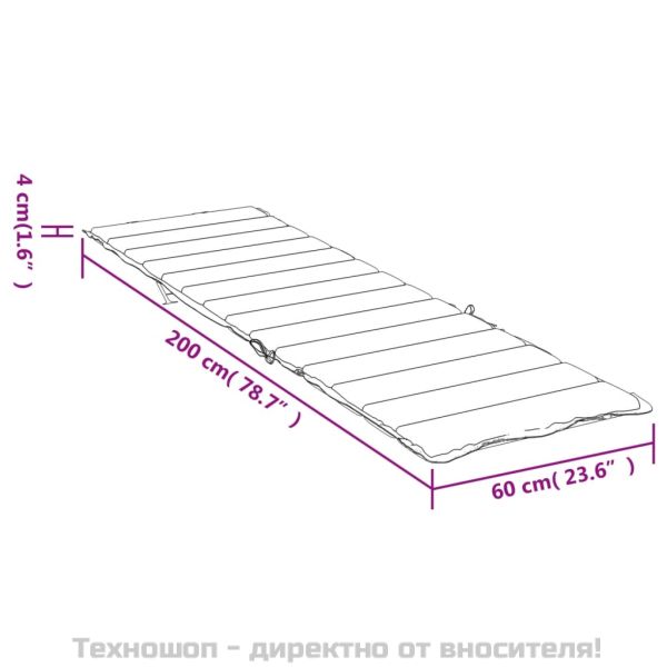 Шалте за шезлонг, многоцветно, Оксфорд плат