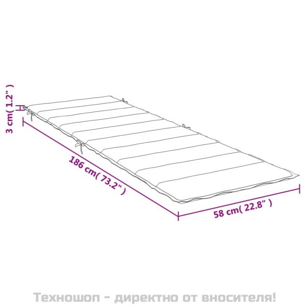 Шалте за шезлонг, на листа, Оксфорд плат