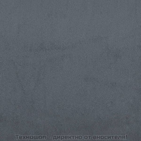 Кушетка, тъмносива, кадифе