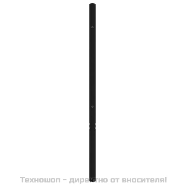 Метална резервна табла за легло, черна, 107 см