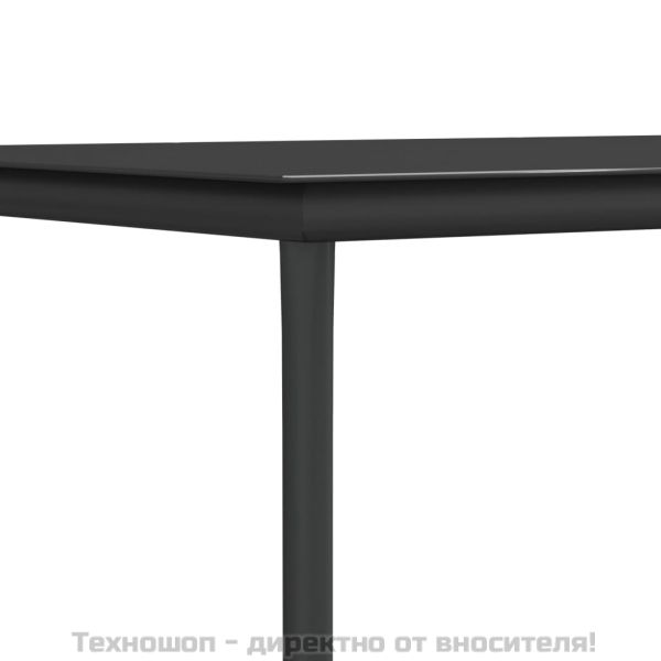 Градински трапезен комплект от 3 части полиратан и стомана