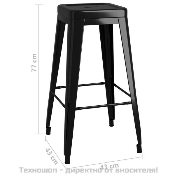 Бар комплект от 5 части, бяло и черно