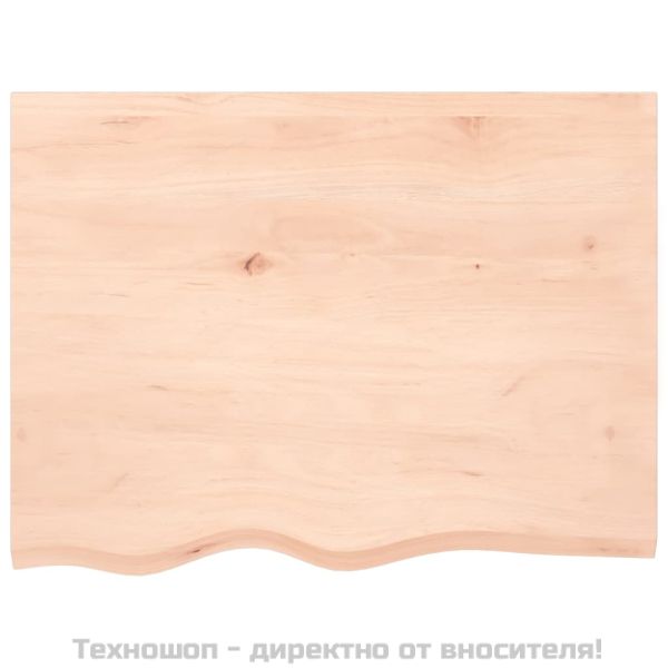 Стенен рафт, 80x60x(2-4) см, необработен масивен дъб