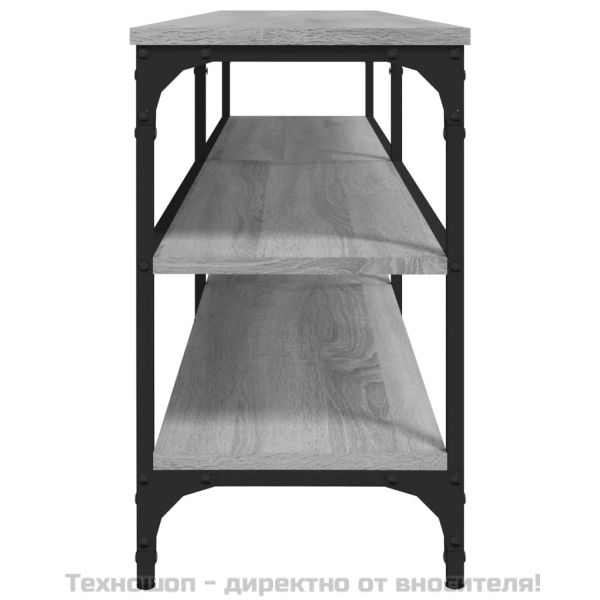 ТВ шкаф, сив сонома, 160x30x50 см, инженерно дърво
