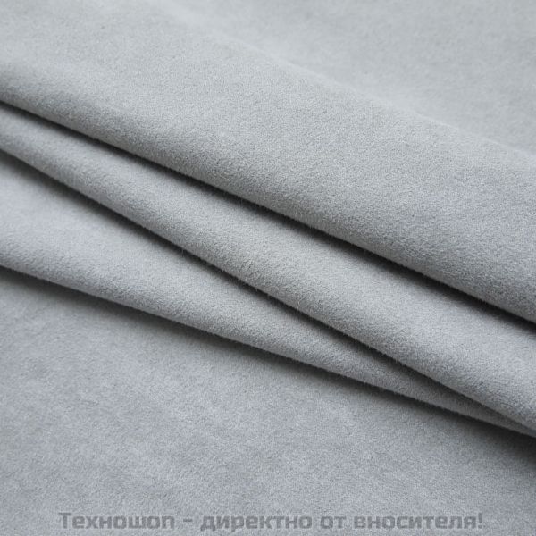 Затъмняващи завеси с куки, 2 бр, сиви, 140x175 см