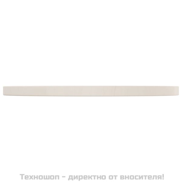 Плот за маса, бял, Ø50x2,5 см, бор масив
