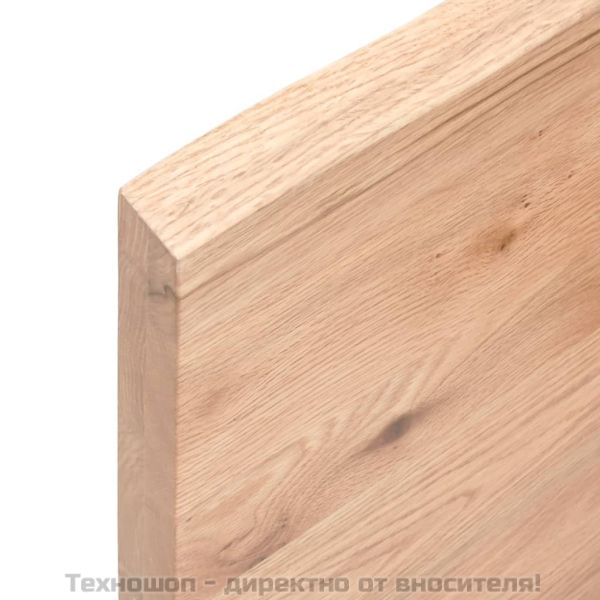 Стенен рафт светлокафяв 60x60x(2-4) см обработен масивен дъб