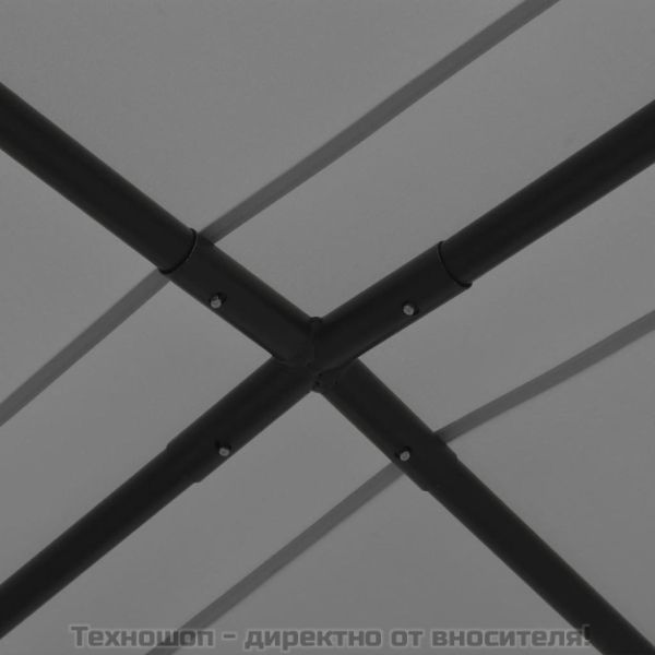 Градински навес, 4x4 м, антрацит