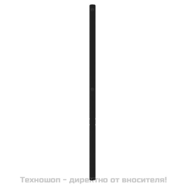 Метална резервна табла за легло, черна, 160 см