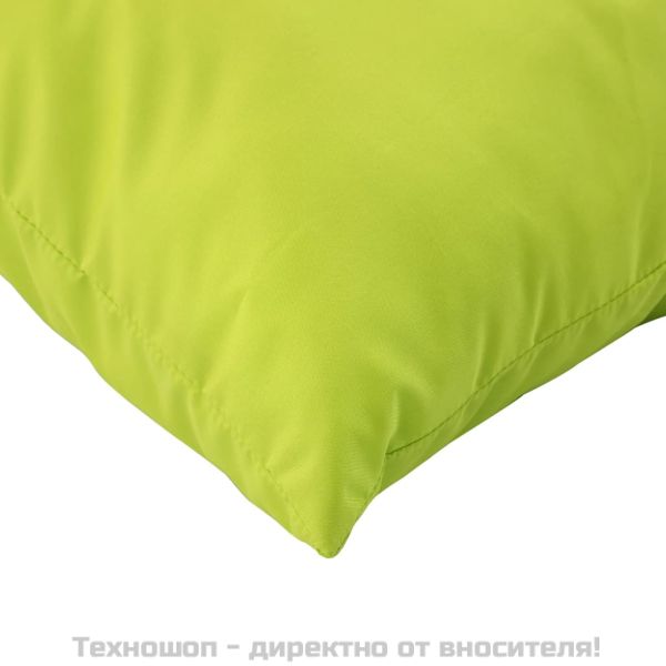 Палетни възглавници, 2 бр, яркозелени, Оксфорд плат