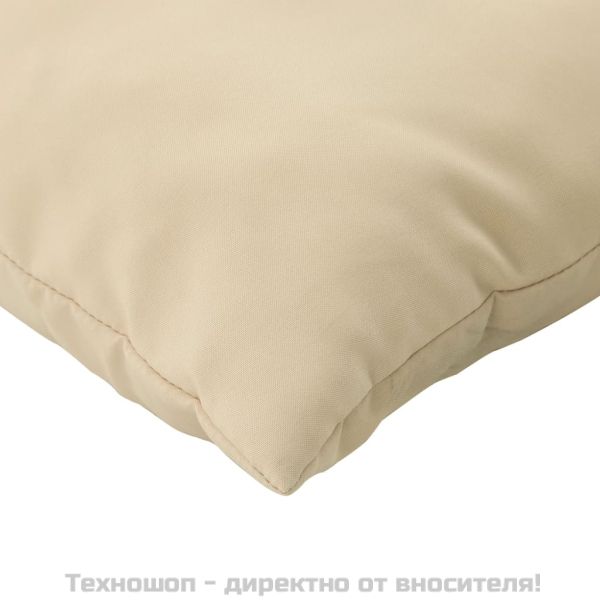 Палетни възглавници, 3 бр, бежови, Оксфорд плат