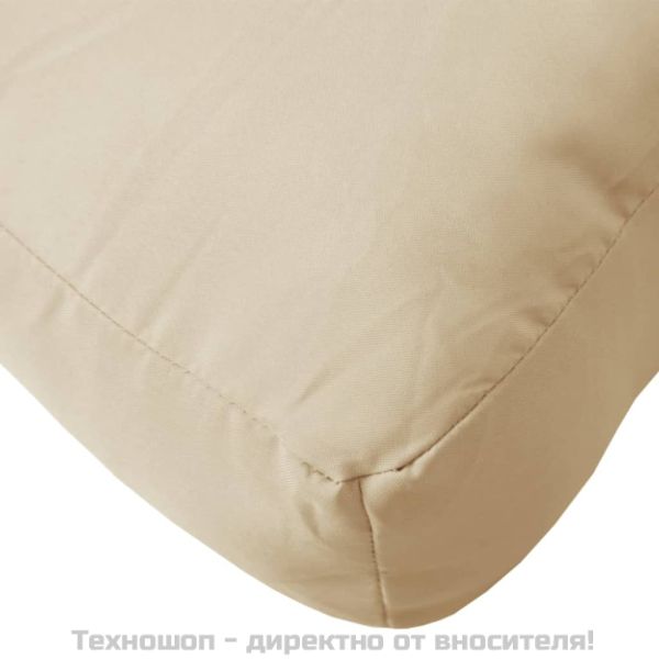 Палетни възглавници, 3 бр, бежови, Оксфорд плат