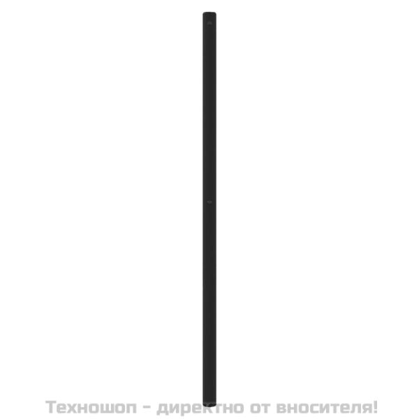 Метална резервна табла за легло, черна, 200 см