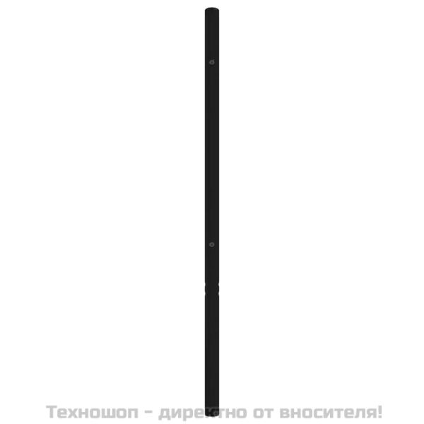 Метална резервна табла за легло, черна, 200 см