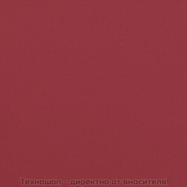 Възглавница за пейка виненочервена 150x50x4 см Оксфорд плат
