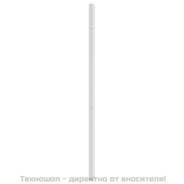 Метална резервна табла за легло, бяла, 80 см
