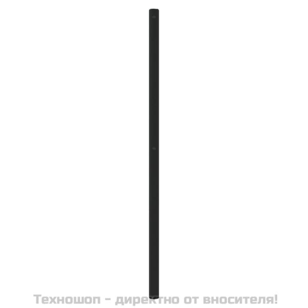 Метална резервна табла за легло, черна, 193 см