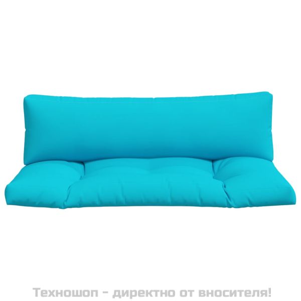Палетни възглавници, 2 бр, тюркоаз, плат Оксфорд