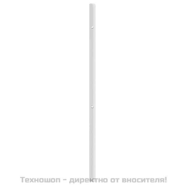 Метална резервна табла за легло, бяла, 120 см