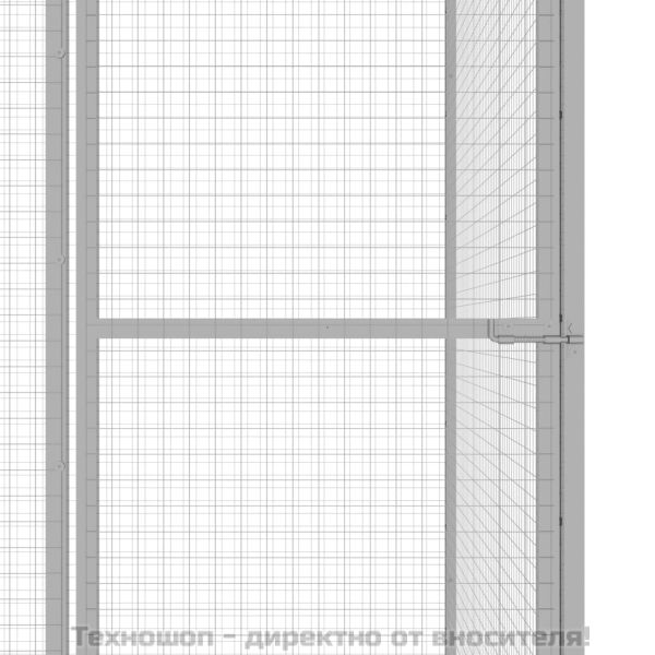 Клетка за котки 1,5x1,5x1,5 м поцинкована стомана