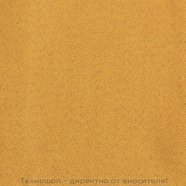 Затъмняващи завеси с куки имитация лен 2 бр жълти 140x245 см
