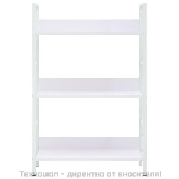 Библиотека с 3 рафта, бяла, 60x27,6x90,5 см, инженерно дърво