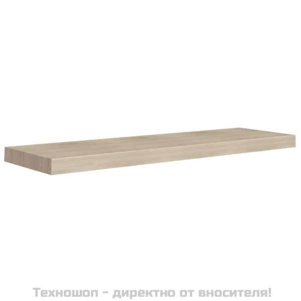 Окачен стенен рафт, дъб, 90x23,5x3,8 см, МДФ