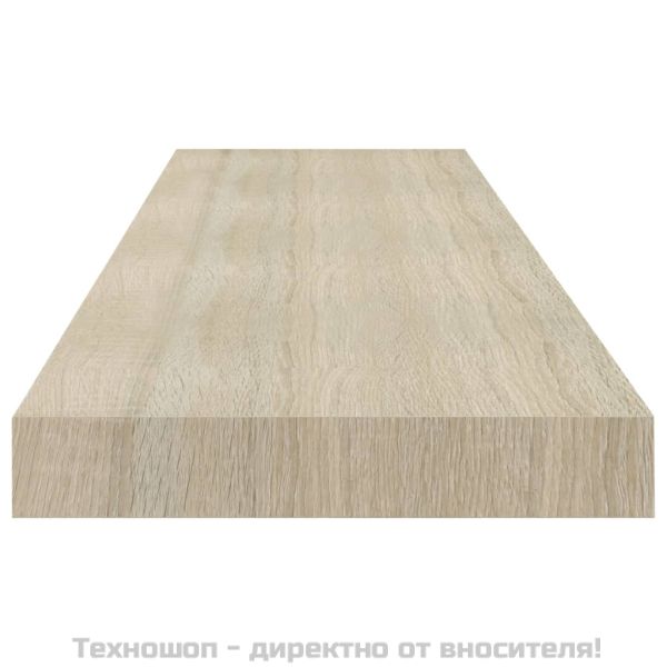 Окачен стенен рафт, дъб, 90x23,5x3,8 см, МДФ