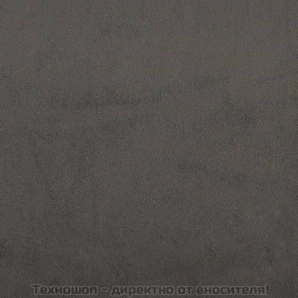 Рамка за легло без матрак, тъмносива, 160x200 см, кадифе