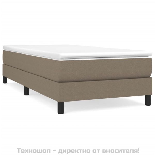 Рамка за легло с пружини, таупе, 80x200 см, плат