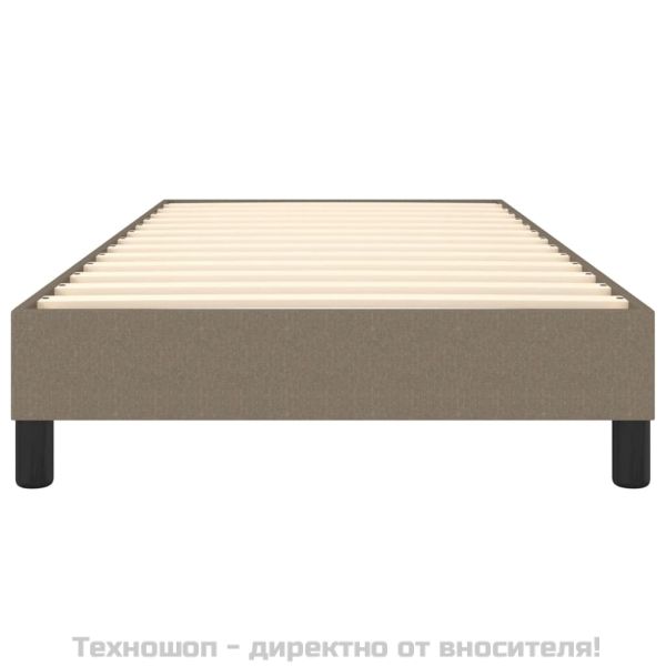 Рамка за легло с пружини, таупе, 80x200 см, плат