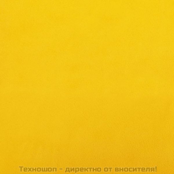 Трапезни столове, 4 бр, горчица, кадифе